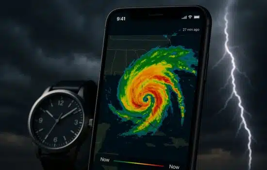 App for Detecting Storms and Hurricanes