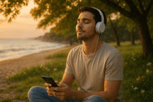 Unwind Anywhere: Stress-Free Sounds App